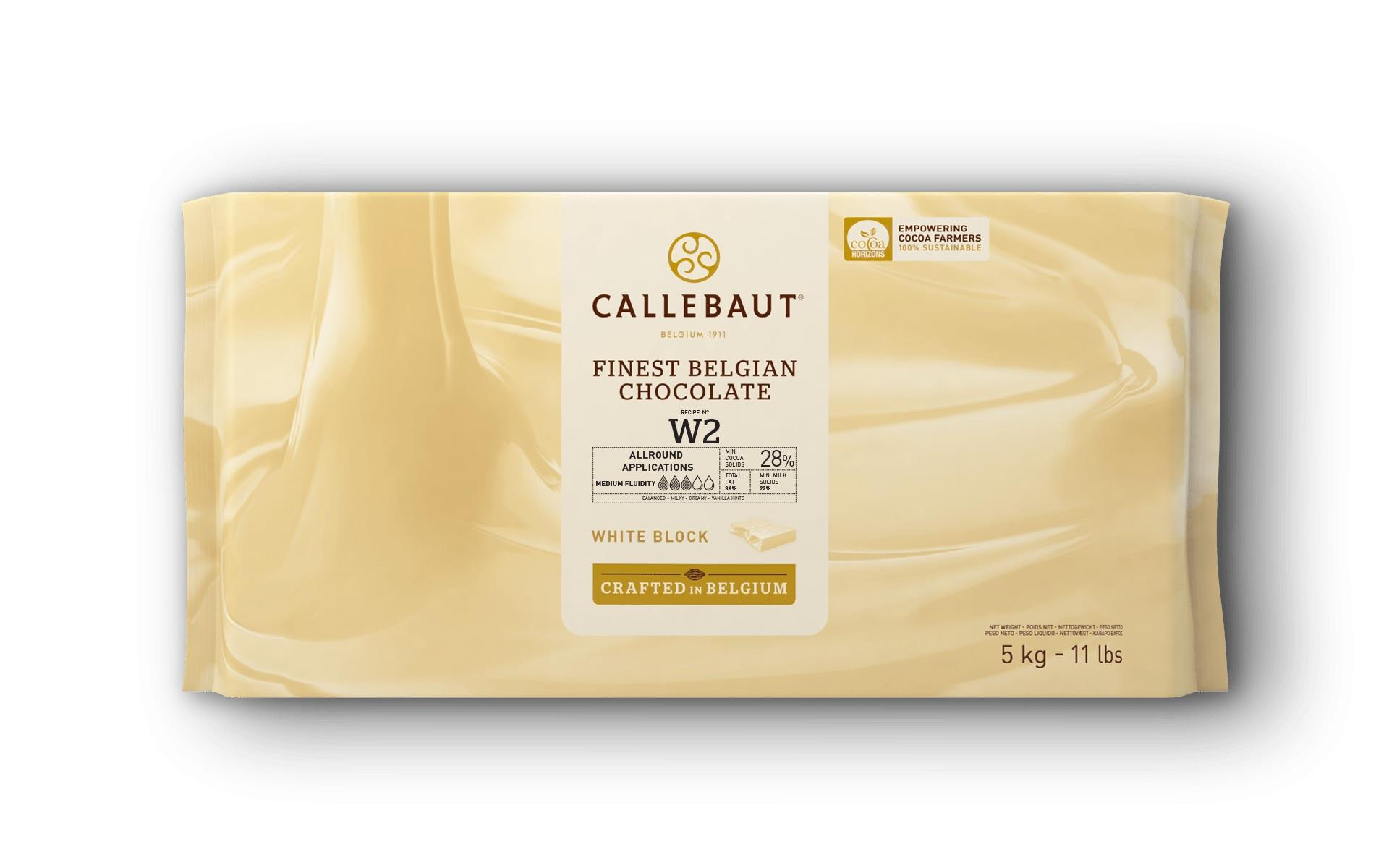 Callebaut W2 Beyaz Blok Çikolata 5 Kg