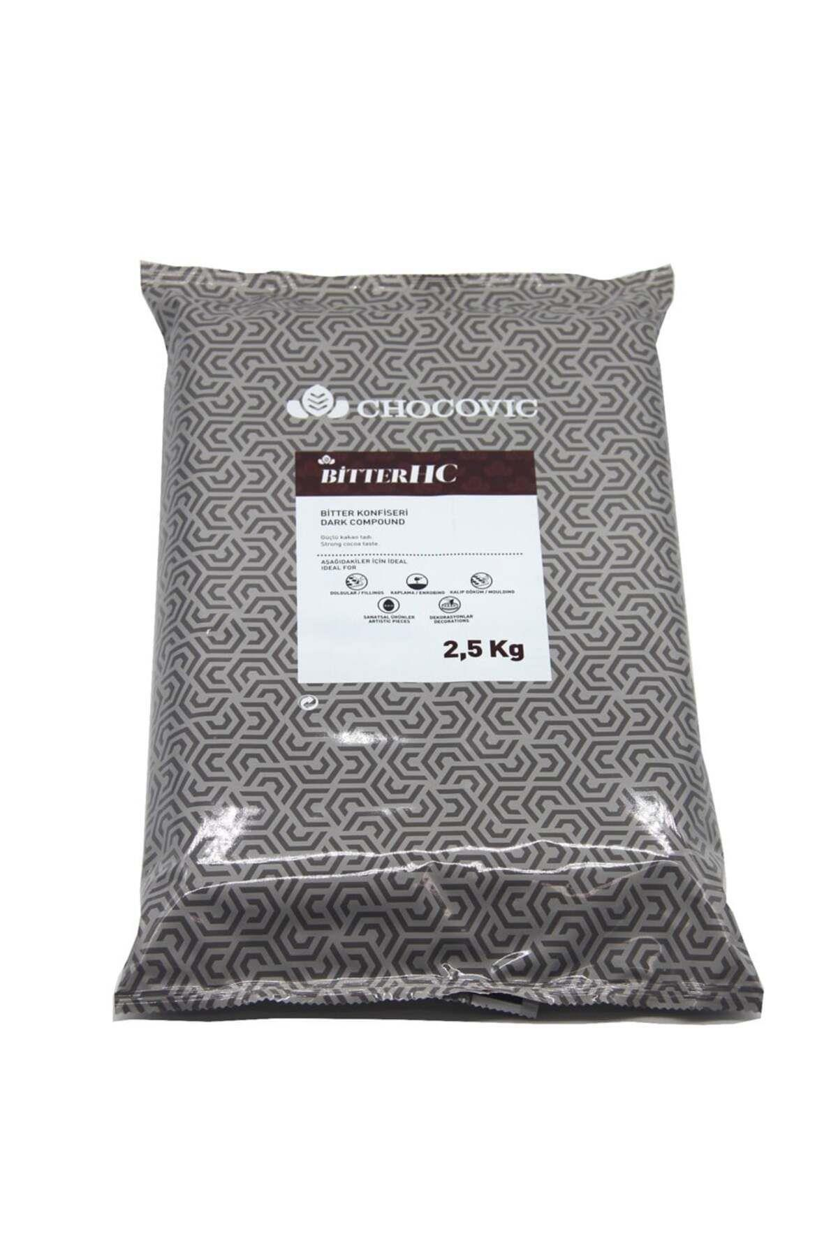 Chocovic Konfiseri Bitter Blok 2.5 Kg