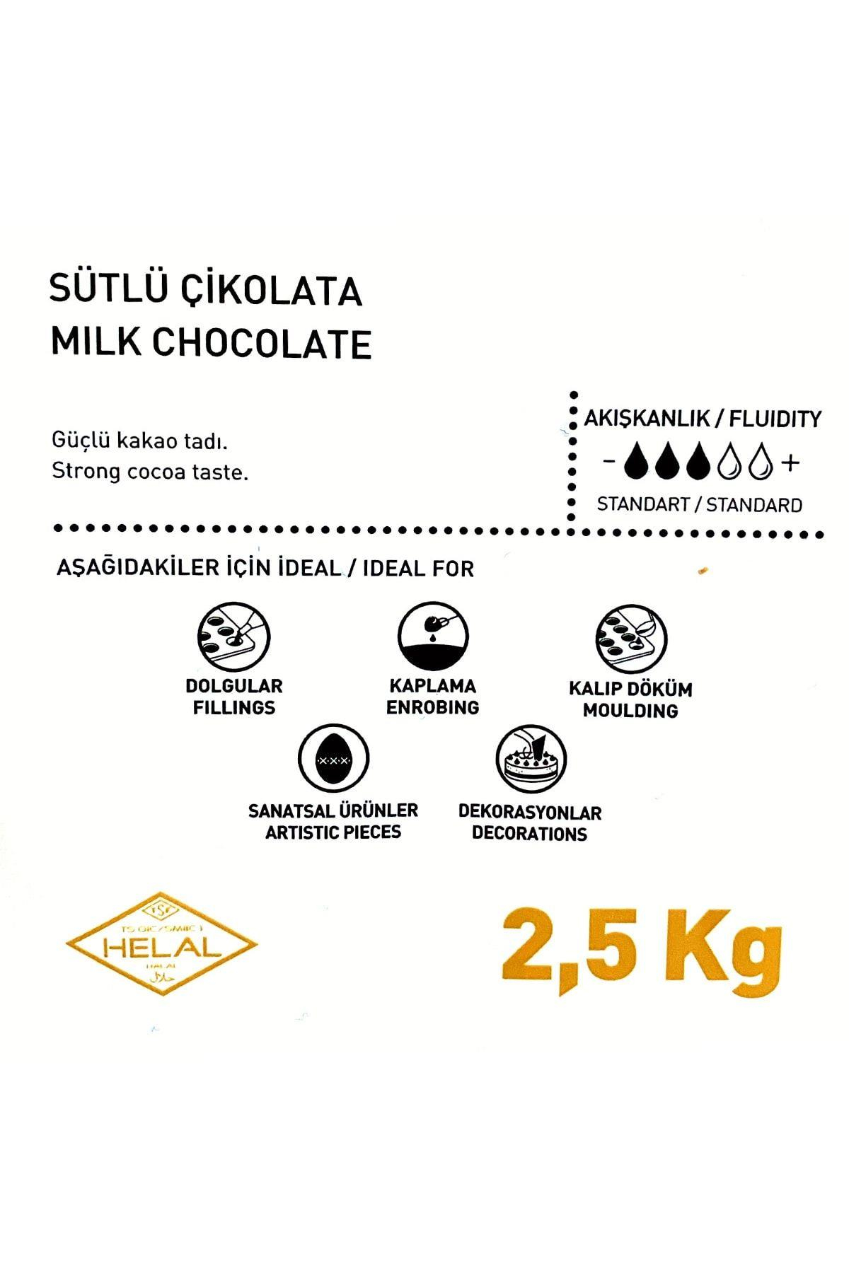 Callebaut Chocovic Sütlü Kuvertür Çikolata 2,5 kg x 10 adet