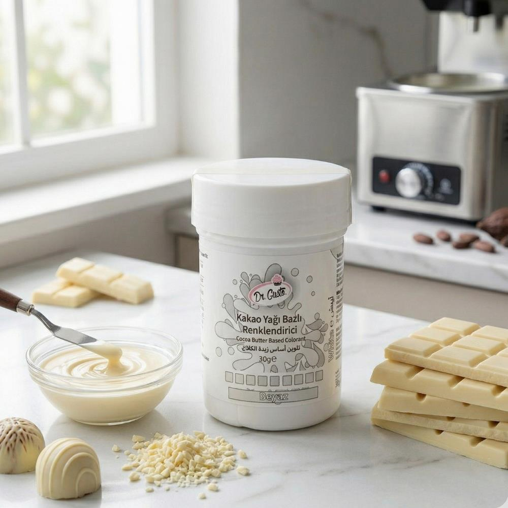 Çikolata Boyası Beyaz 30 GR – Yağ Bazlı Gıda Boyası
