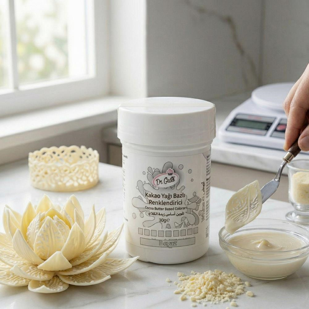 Çikolata Boyası Beyaz 30 GR – Yağ Bazlı Gıda Boyası