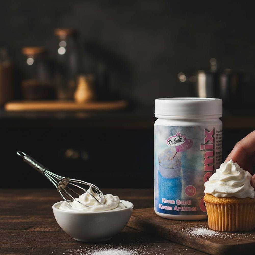 Dr. Gusto Cremix 75 gr - Krema, Mousse, Cheesecake ve Pastalar için Kıvam Artırıcı Toz Karışım