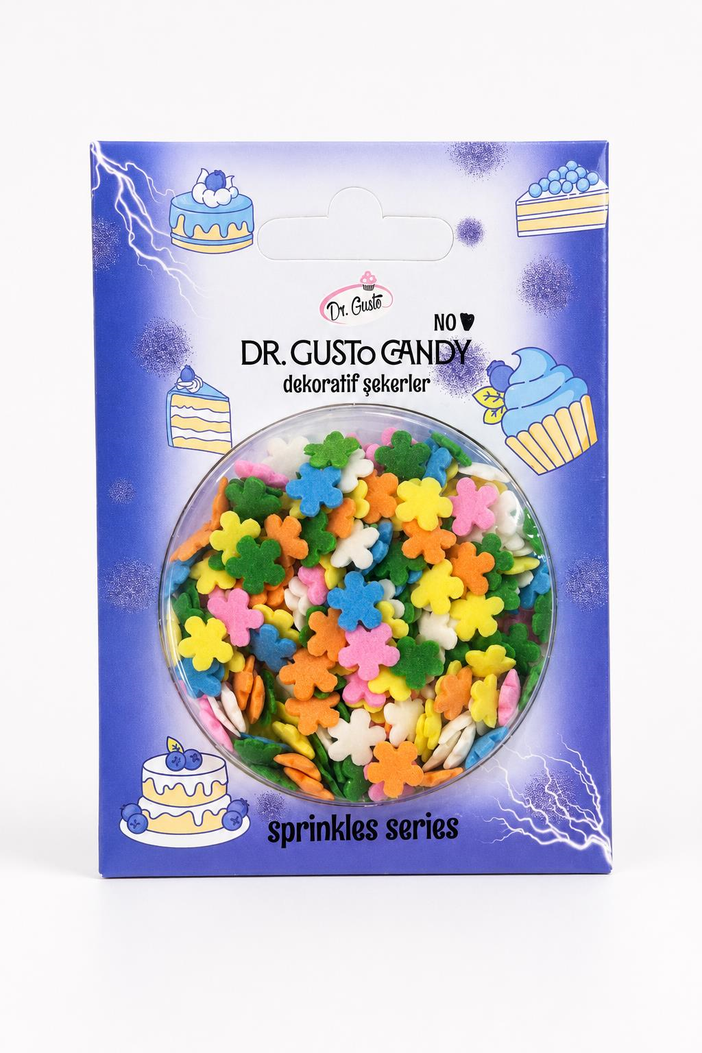 Dr. Gusto Karışık Renkli Papatya Pasta Süsleme Şekeri