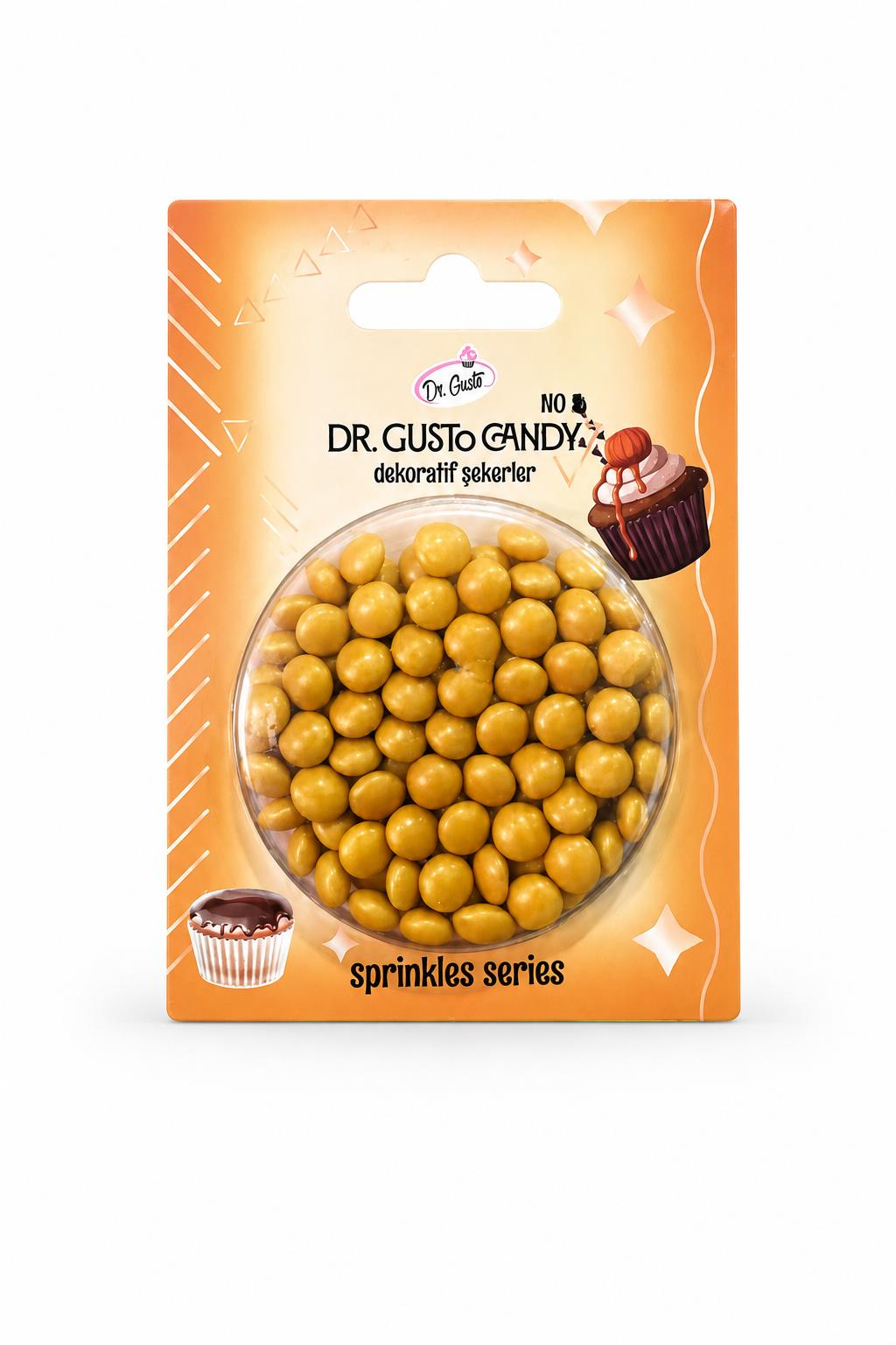 Dr. Gusto Altın Bonbon Draje Pasta Süsleme Şekeri