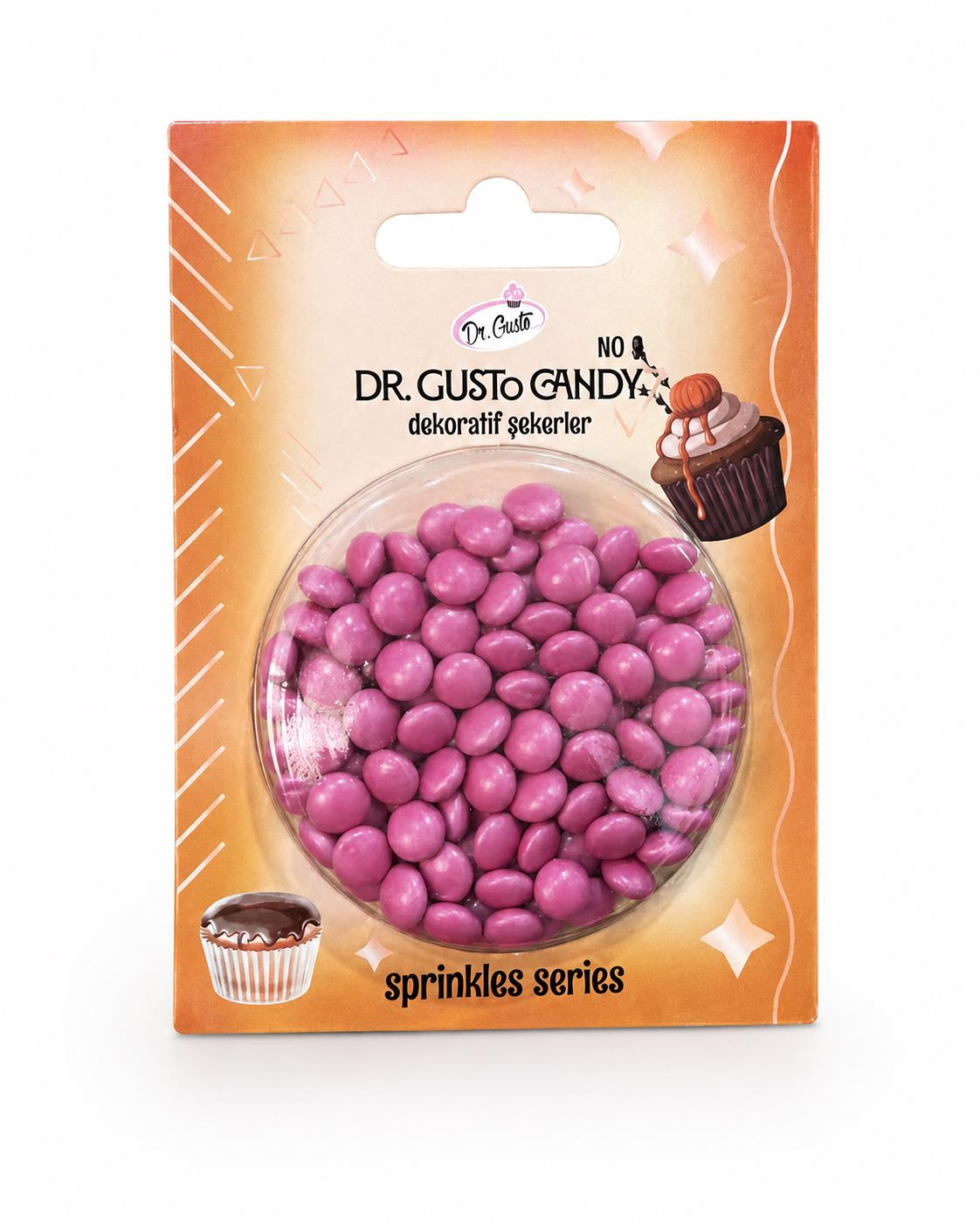 Dr. Gusto Pembe Bonbon Draje Pasta Süsleme Şekeri