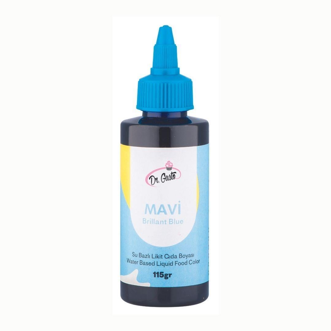 Dr Gusto Su Bazlı Mavi Likit (Sıvı) Boya 115 ml