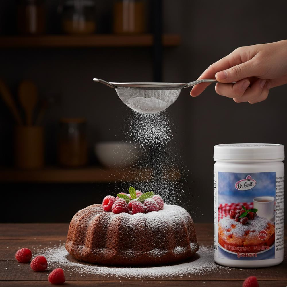 Erimeyen Pudra Şekeri 200 g – Nem ve Isıya Dayanıklı Süsleme Şekeri