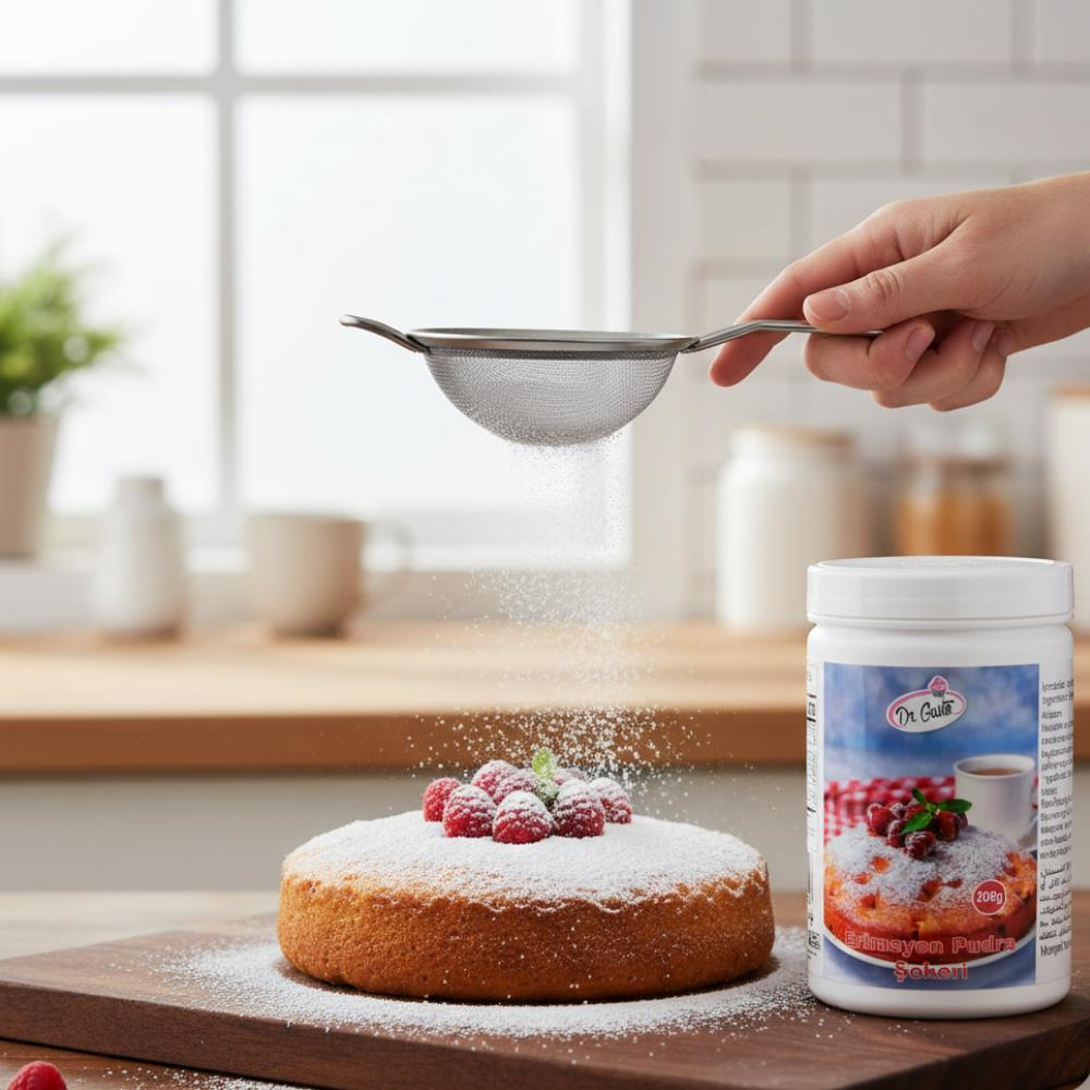 Erimeyen Pudra Şekeri 200 g – Nem ve Isıya Dayanıklı Süsleme Şekeri