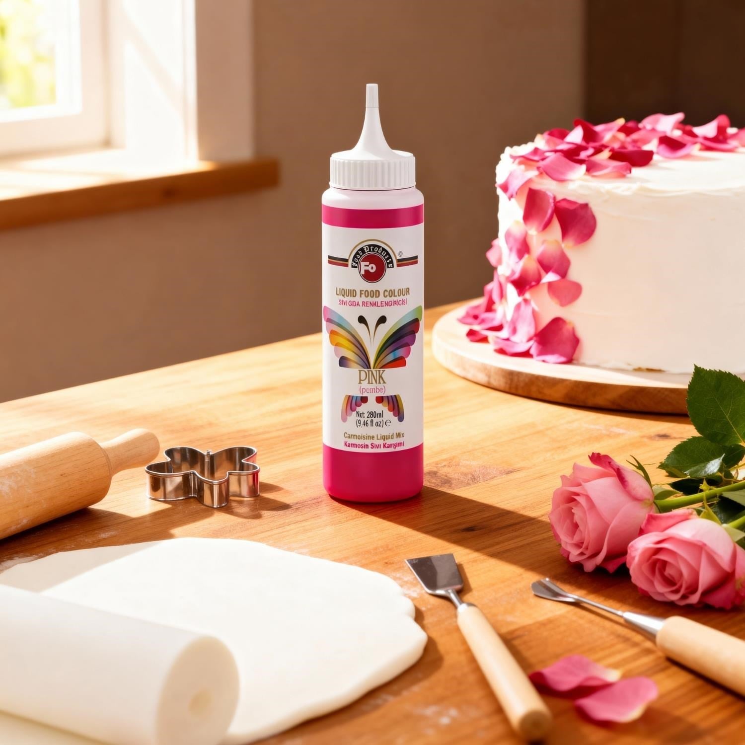 Fo Pembe Sıvı Gıda Boyası 280 ml