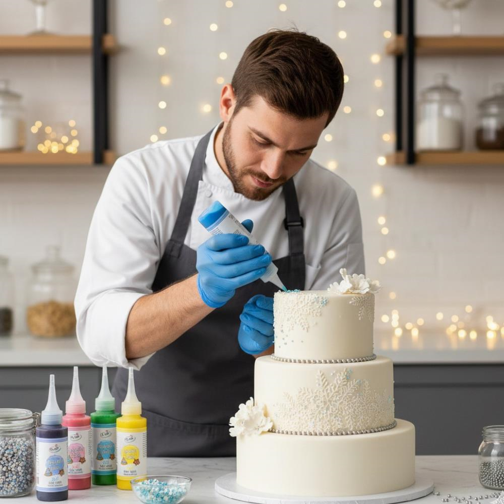Dr. Gusto Glazür Cookie Icing Mavi 150 gr - Kurabiye, Cupcake ve Pasta için Kullanıma Hazır Şeker Glazürü