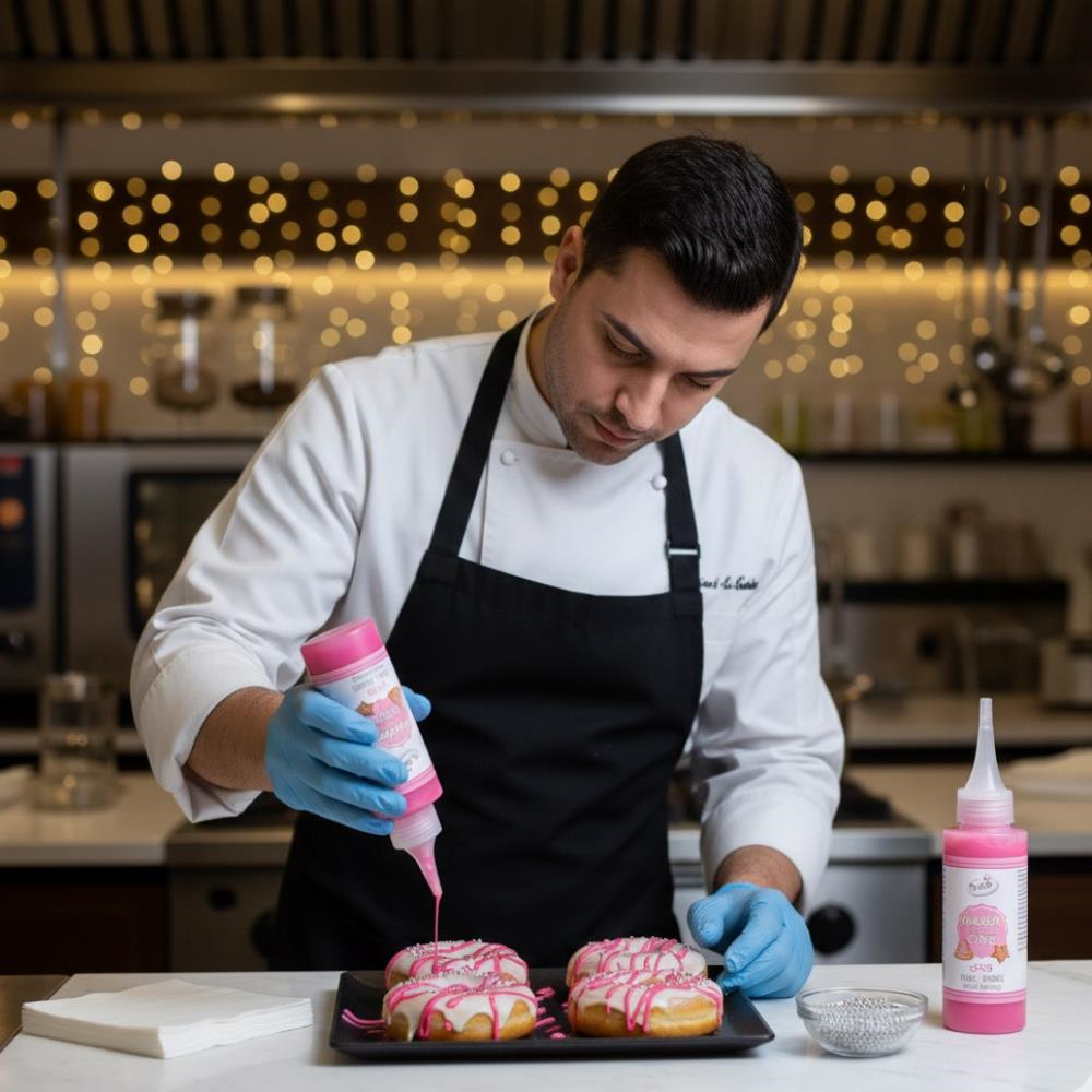 Dr. Gusto Glazür Cookie Icing Pembe 150 gr - Kurabiye, Cupcake ve Pasta için Kullanıma Hazır Şeker Glazürü