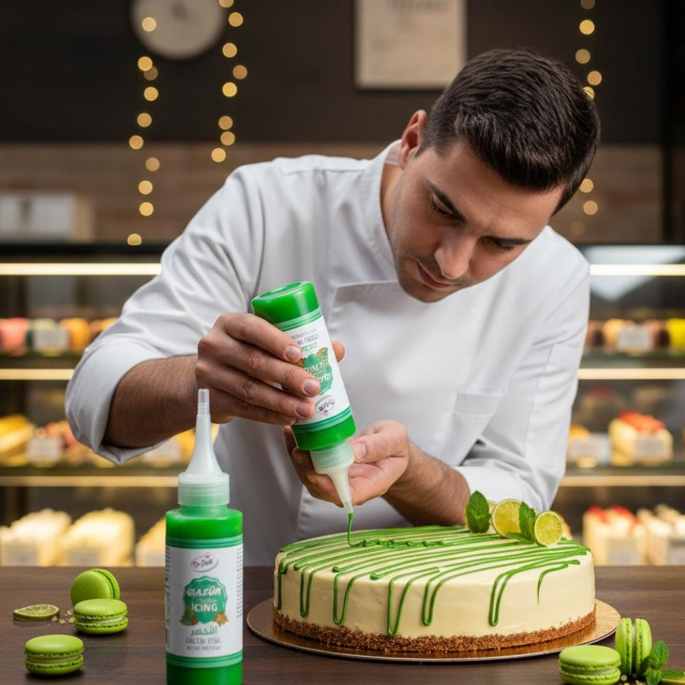 Dr. Gusto Glazür Cookie Icing Yeşil 150 gr - Kurabiye, Cupcake ve Pasta için Hazır Şeker Hamuru Glazürü