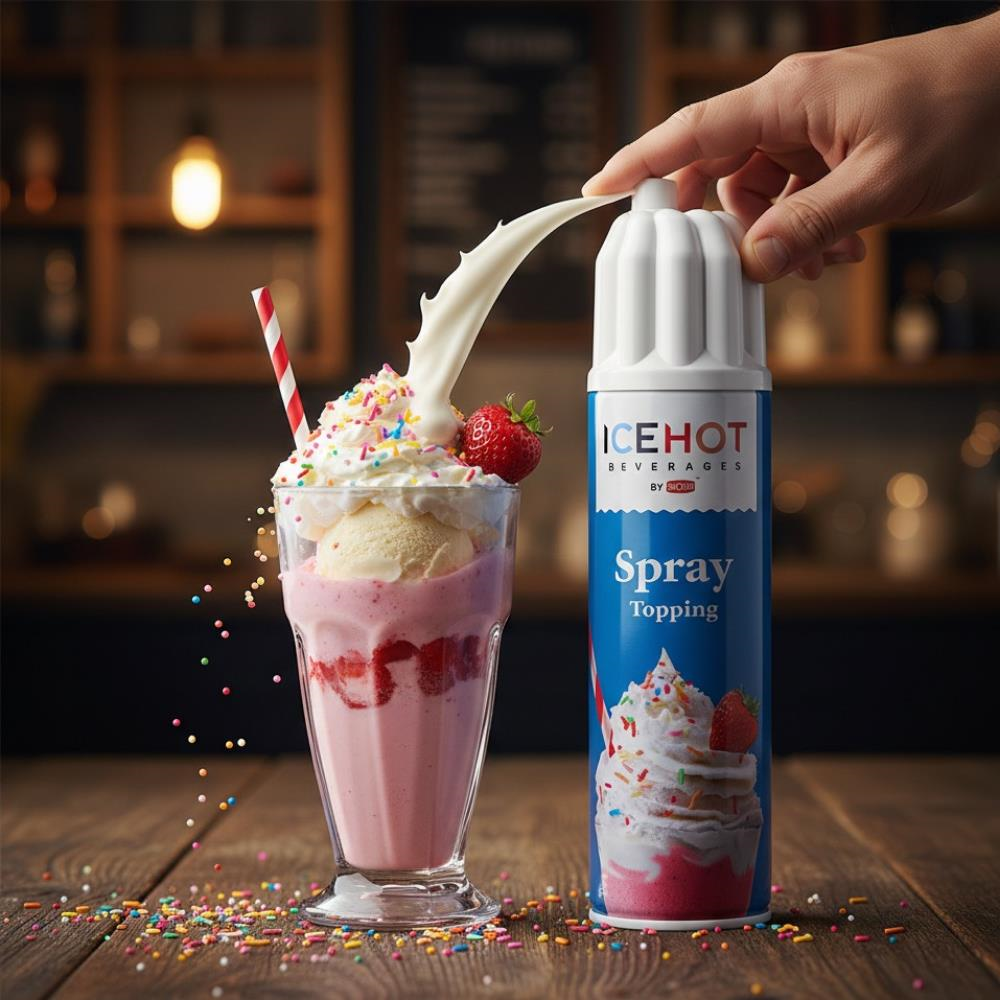 Icehot Sprey Şanti 250 Gr – Soğuk & Sıcak Uyumlu Hazır Sprey Krema
