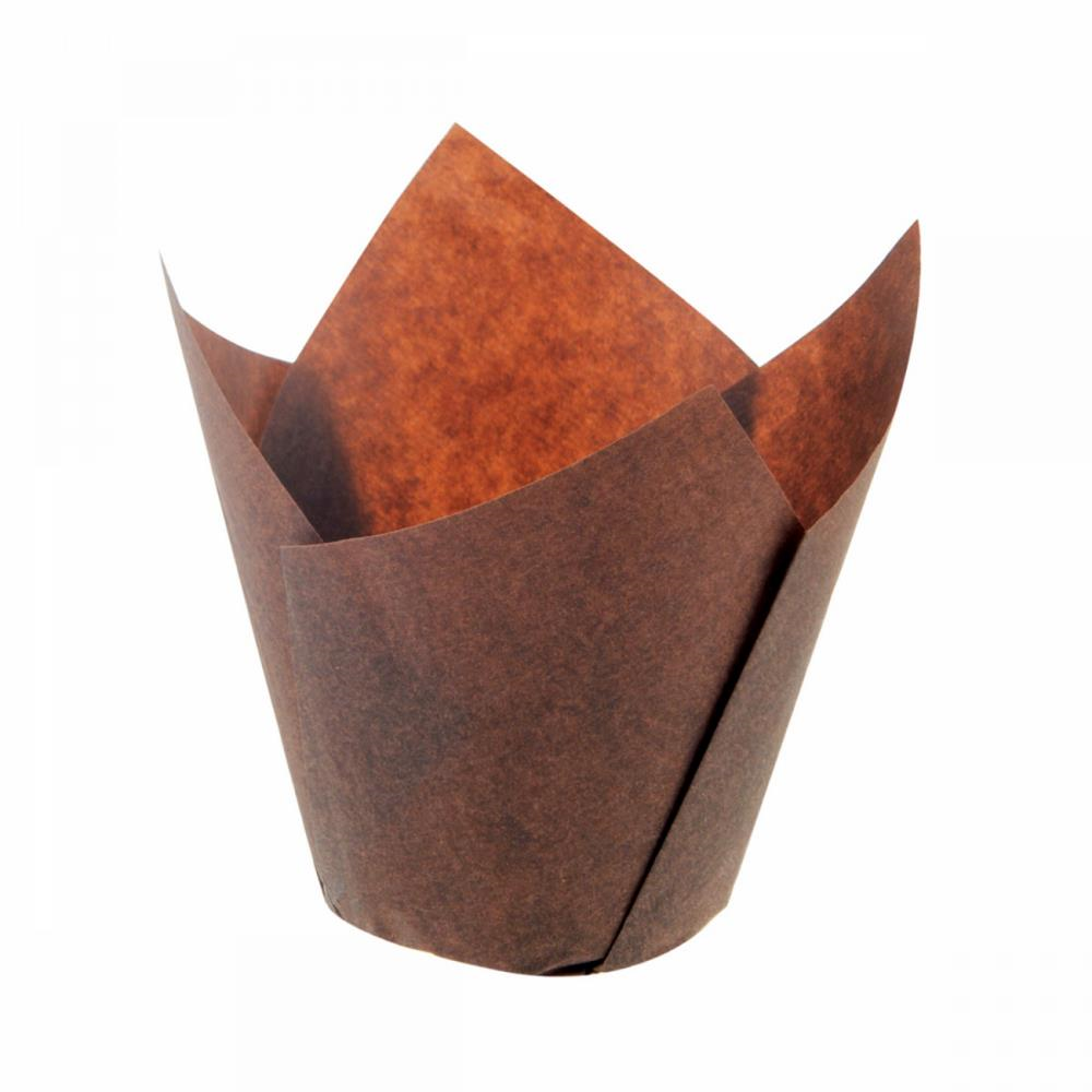 Efe Pastacılık Kademeli Tulip Kek Kapsülü Kahverengi 160x50 Mm - 200 adet