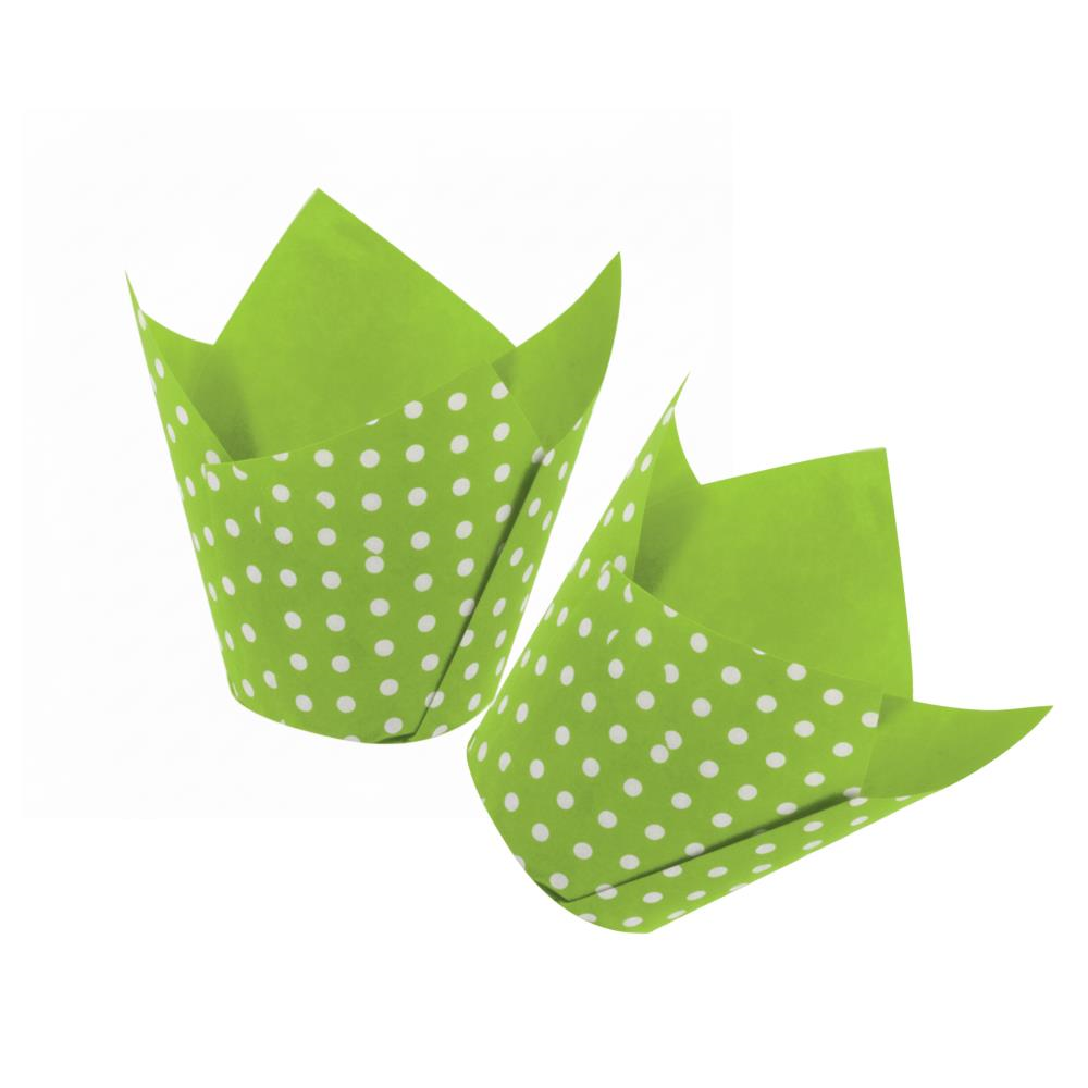 Efe Pastacılık Kademeli Tulip Kek Kapsülü Yeşil 160x50 Mm - 200 adet