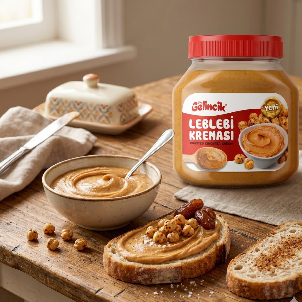 Gelincik Katkısız Doğal Leblebi Kreması 650 gr - Geleneksel ve Besleyici Ezme