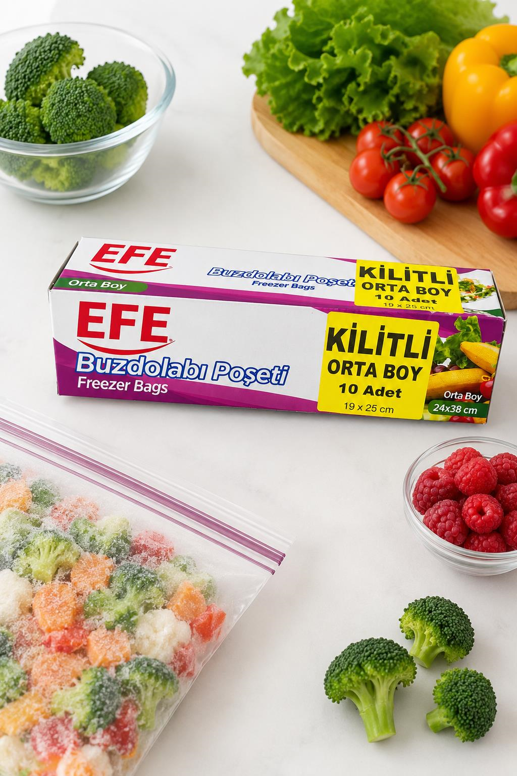 Kilitli Buzdolabı Poşeti Orta Boy 10’lu