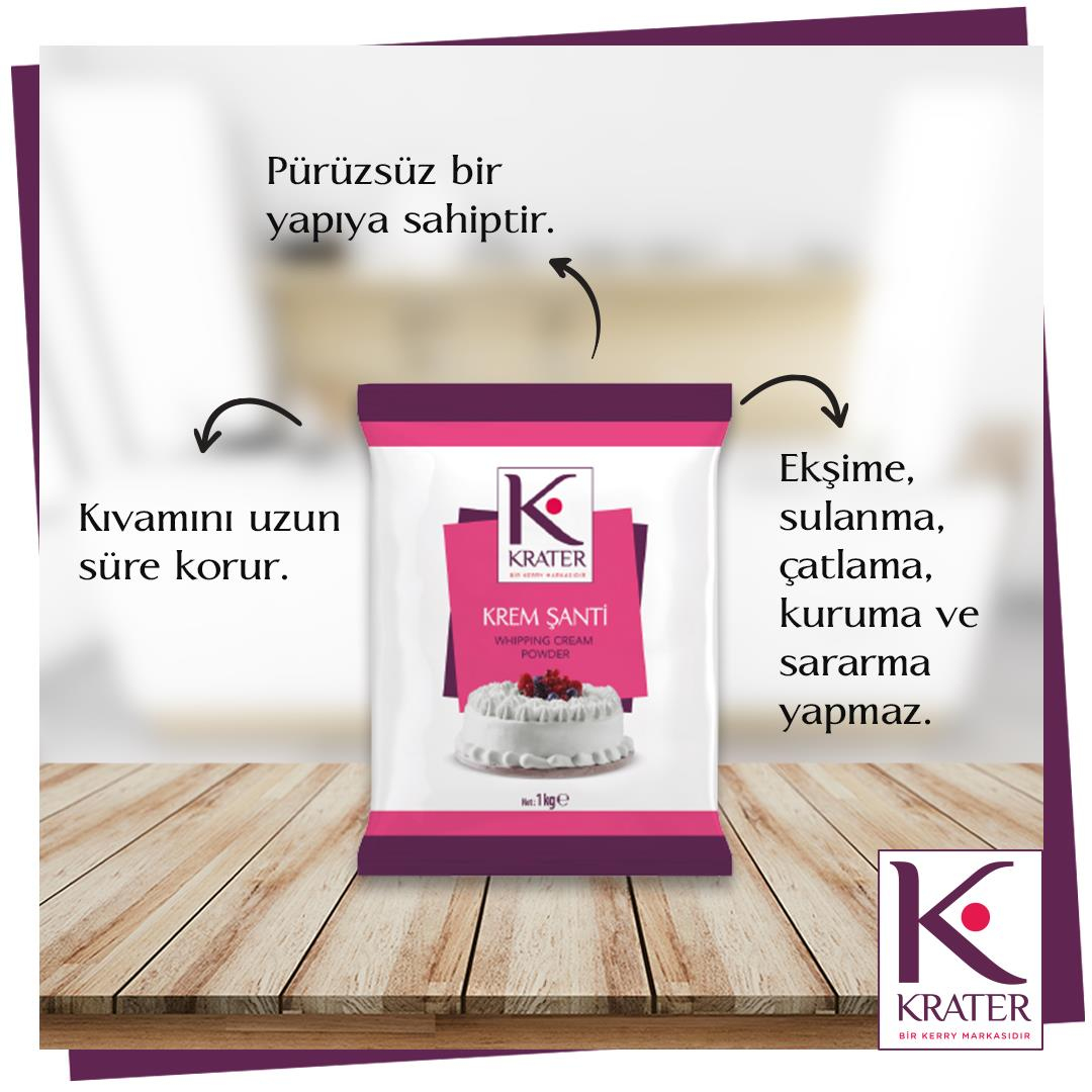 Krater Toz Krem Şanti 1 kg