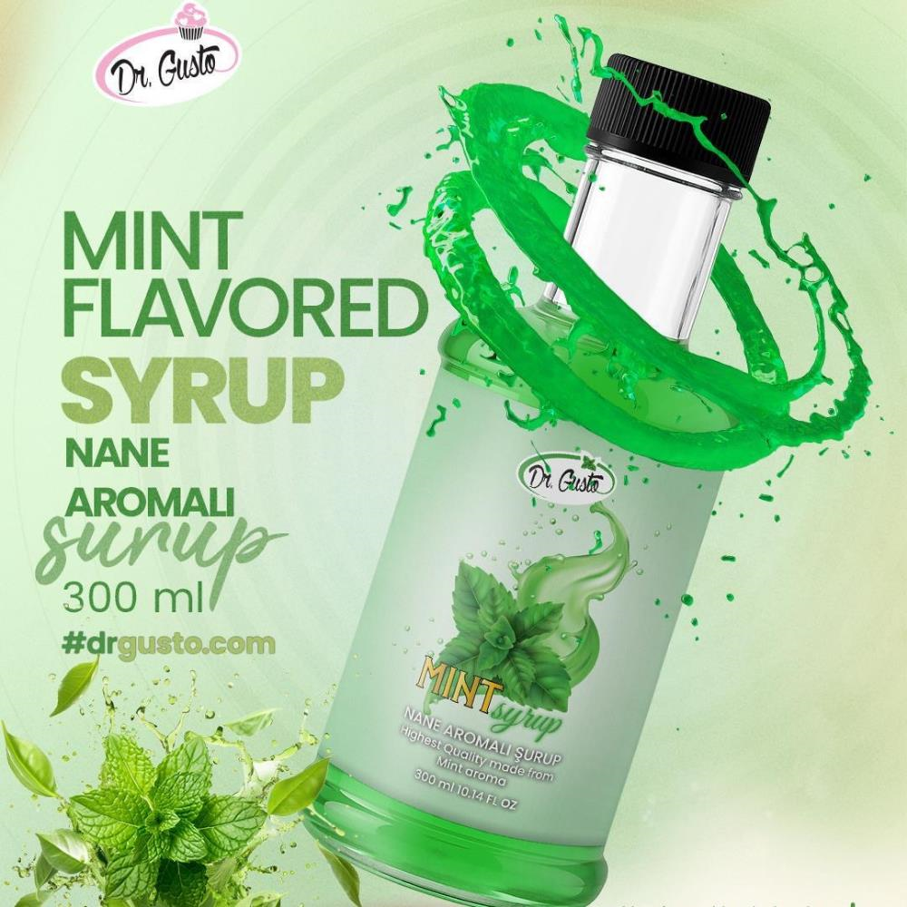 Dr. Gusto Nane Kokteyl Şurubu 300 cc - Yoğun Aromalı İçecek, Kahve ve Tatlı Şurubu
