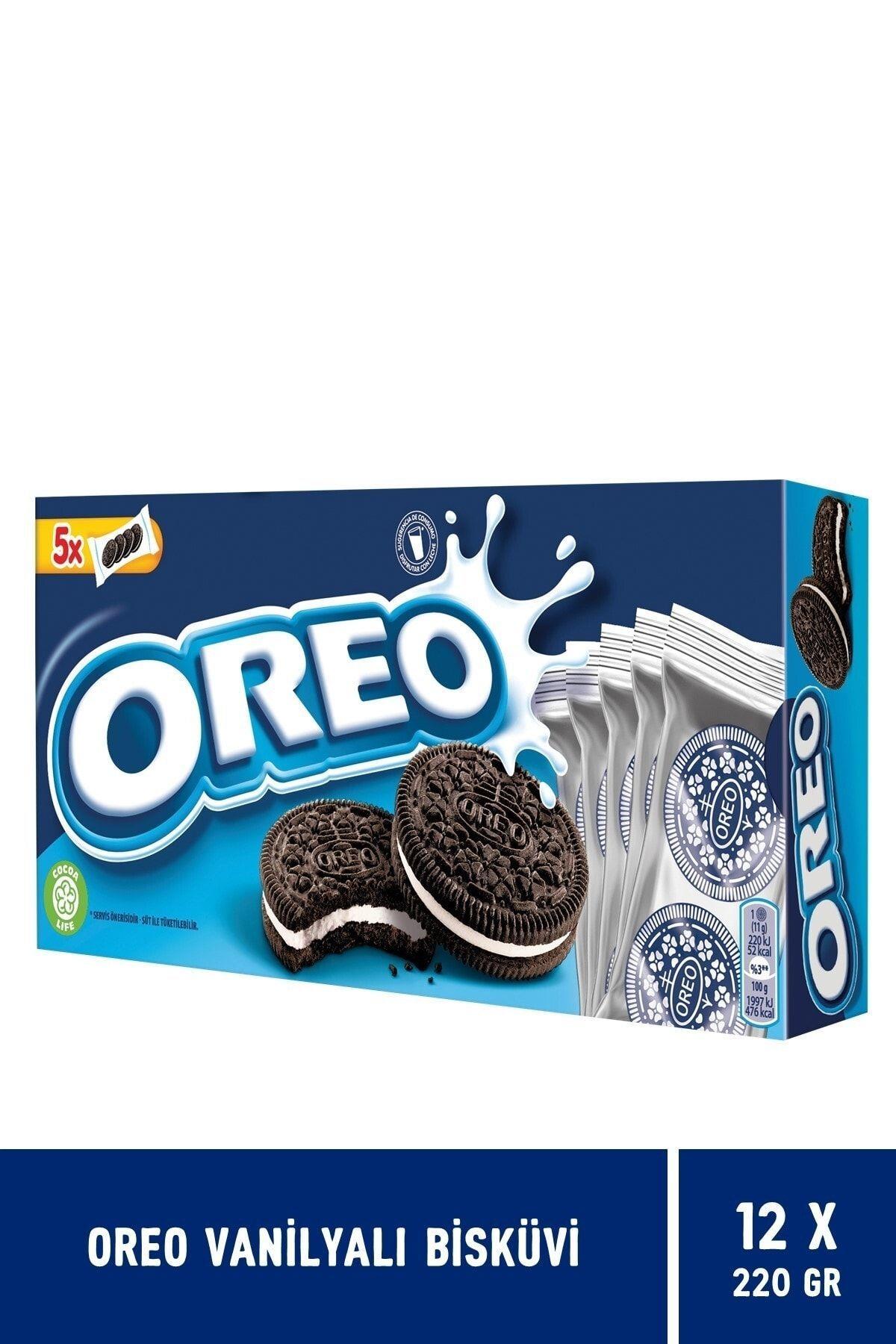 Oreo Vanilyalı Bisküvi 220 gr - 12 adet
