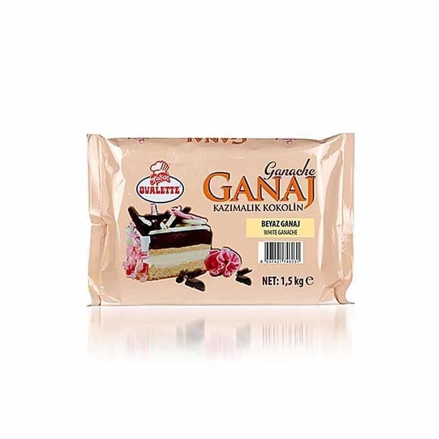 Ovalette Beyaz (Fildişi) Ganaj 1,5 Kg