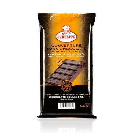 Ovalette Bitter Kuvertür Extra Çikolata 2,5 Kg