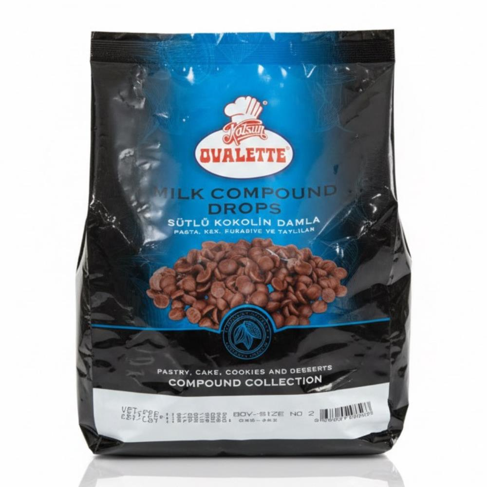 Ovalette Damla Çikolata Sütlü Eko 2 kg - Pasta, Kurabiye ve Tatlı için