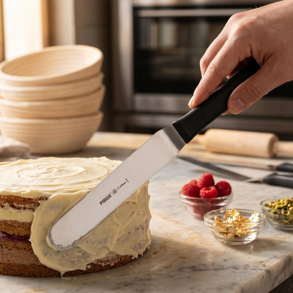 Pasta Paleti 20 CM Yuvarlak Uçlu – Profesyonel Krema Sürme Spatulası