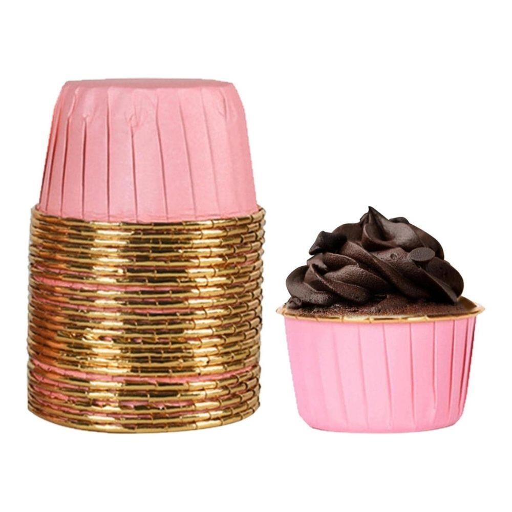 Efe Pastacılık Pembe Gold Parlak Metalize 25li Muffin Cupcake Kek Kapsülü