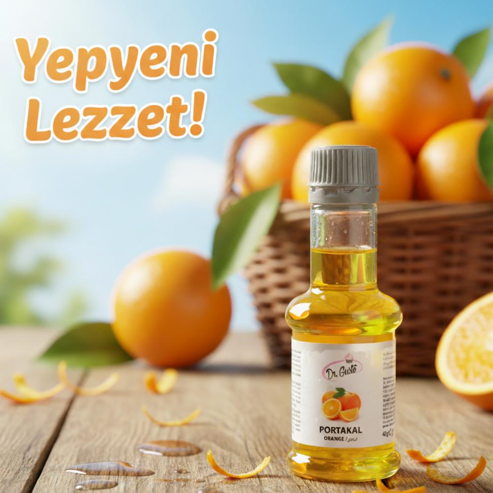 Dr. Gusto Portakal Aromalı Pasta & Kek & Tatlı Aroması 40 gr