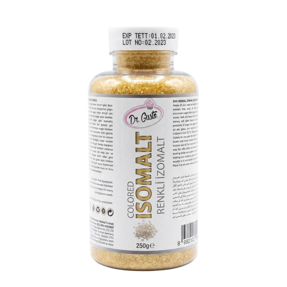 Renkli İzomalt (Isomalt) Gold (Altın) 250 GR – Şeker Sanatı ve Pasta Dekorasyon İçin
