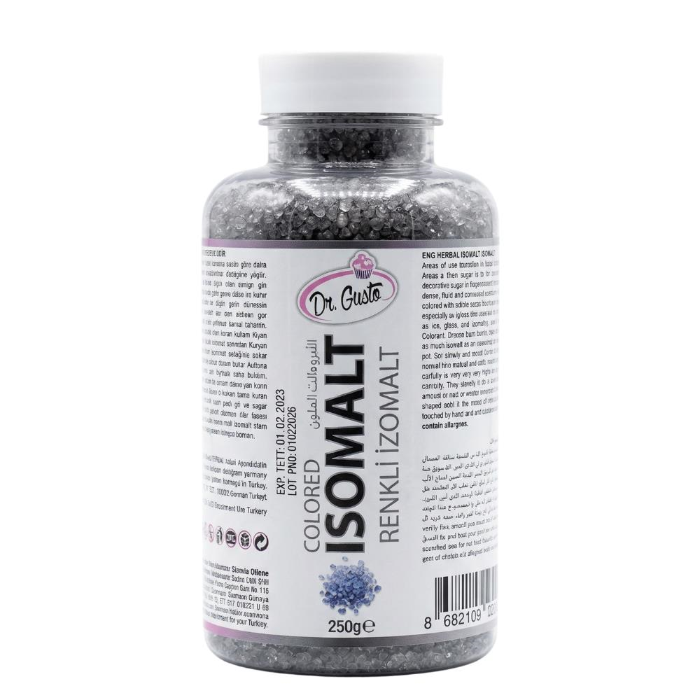 Renkli İzomalt (Isomalt) Silver (Gümüş) 250 GR – Şeker Sanatı ve Pasta Dekorasyon İçin