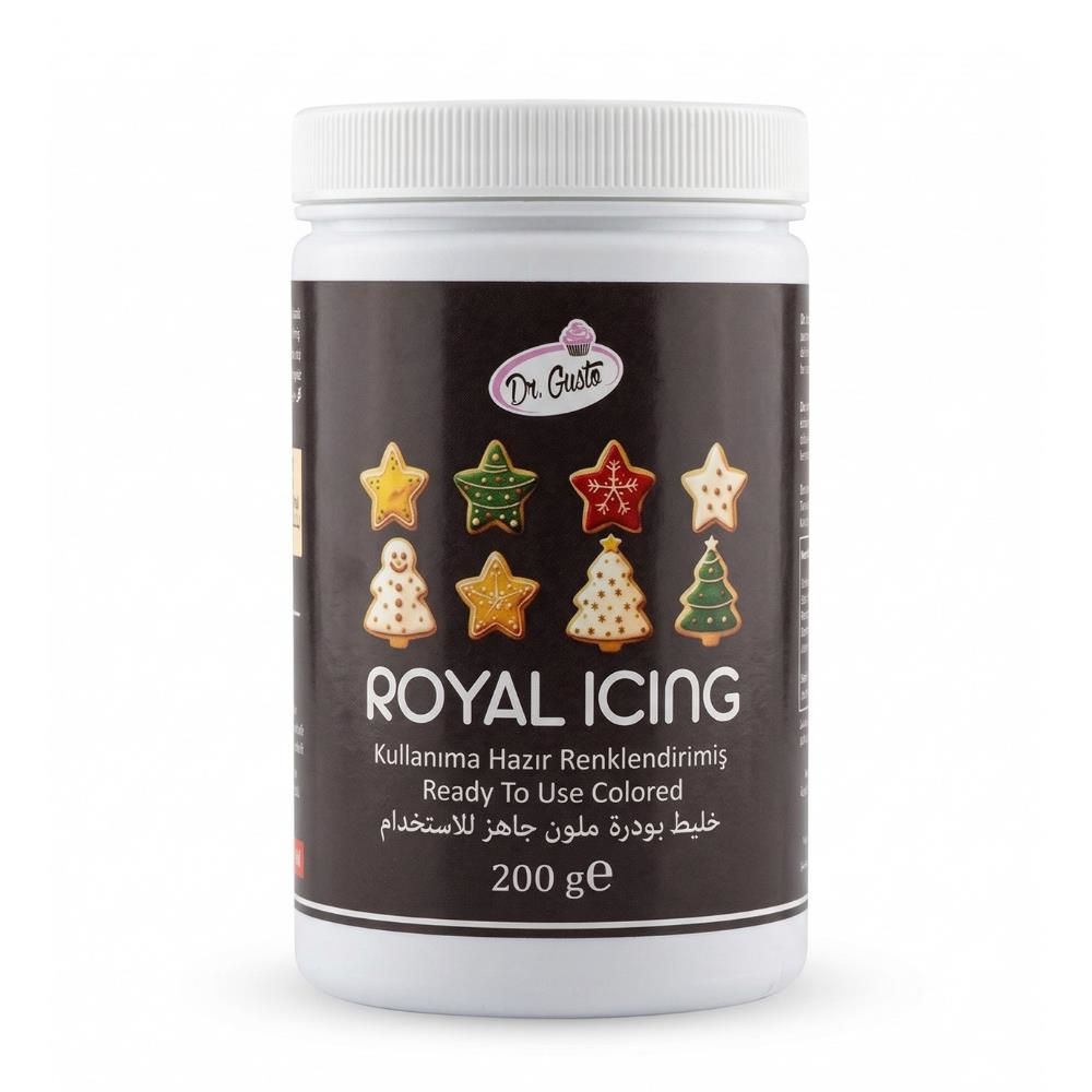 Royal Icing Siyah 200 GR – Hazır Kurabiye ve Pasta Süsleme Kreması