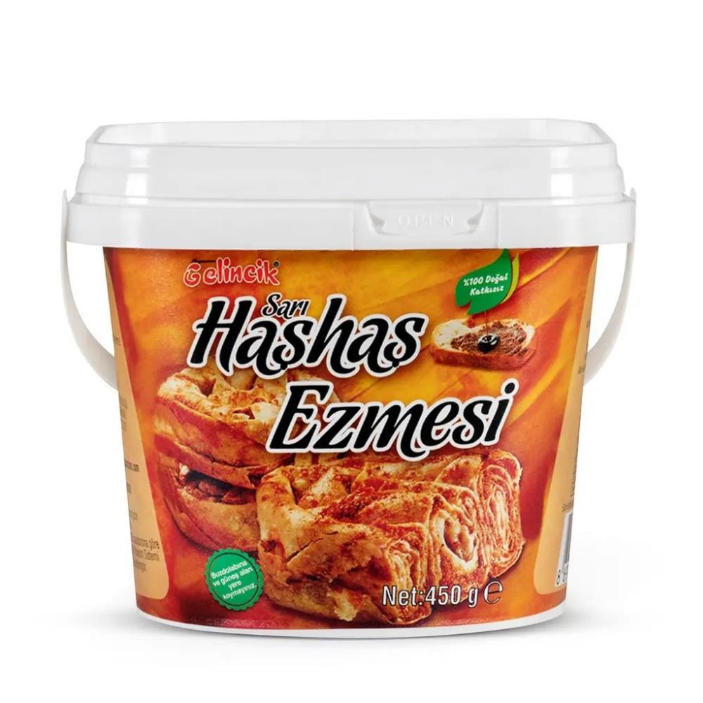 Gelincik Sarı Haşhaş Ezmesi 450 gr - Geleneksel Yoğun Aromalı Kahvaltılık Ezme