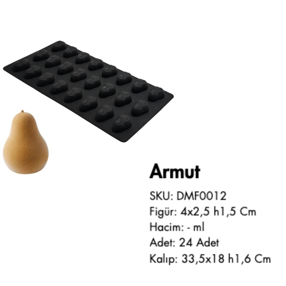 Efe Pastacılık Silikon Mini Meyveli Dondurma Kalıbı Armut Şekilli