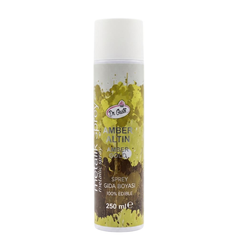 Dr. Gusto Sprey Boya Altın Gold 250 ml - Pasta ve Tatlı Dekor Spreyi