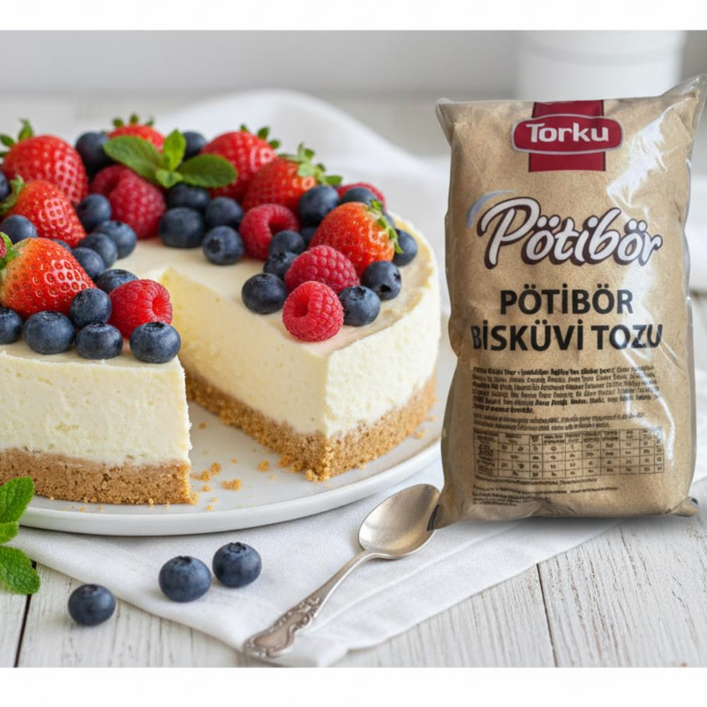 Torku Petibör Bisküvi Tozu 1 kg - Pasta, Tatlı ve Cheesecake Tabanı için Hazır Kırıntı Bisküvi