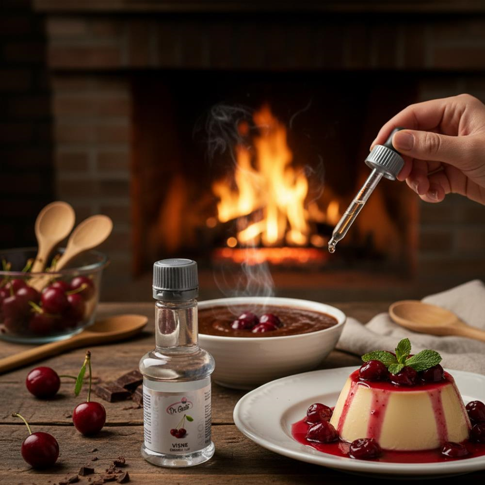 Dr. Gusto Vişne Aroması 40 gr - Pasta, Kek, Kurabiye ve Tatlılar için Yoğun Vişne Esansı