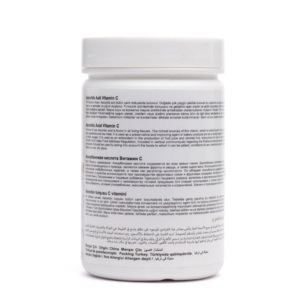 Vitamin C (Askorbik Asit) 75 g – Hamur Geliştirici, Renk Koruyucu ve Taze Tutucu Toz