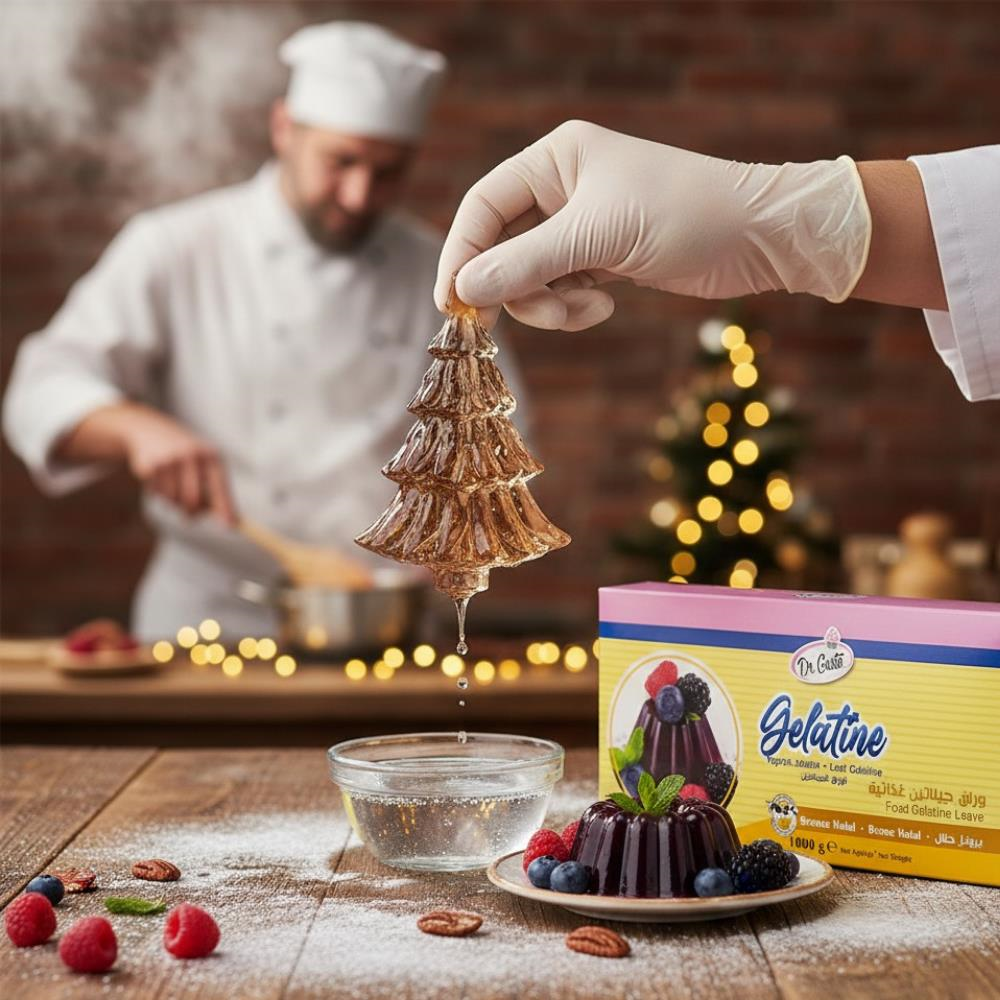 Dr. Gusto Yaprak Jelatin 1 kg - Sığır Jelatini %100 Helal Yerli Üretim