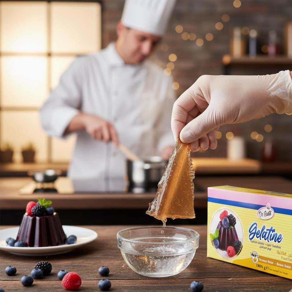 Dr. Gusto Yaprak Jelatin 1 kg - Sığır Jelatini %100 Helal Yerli Üretim