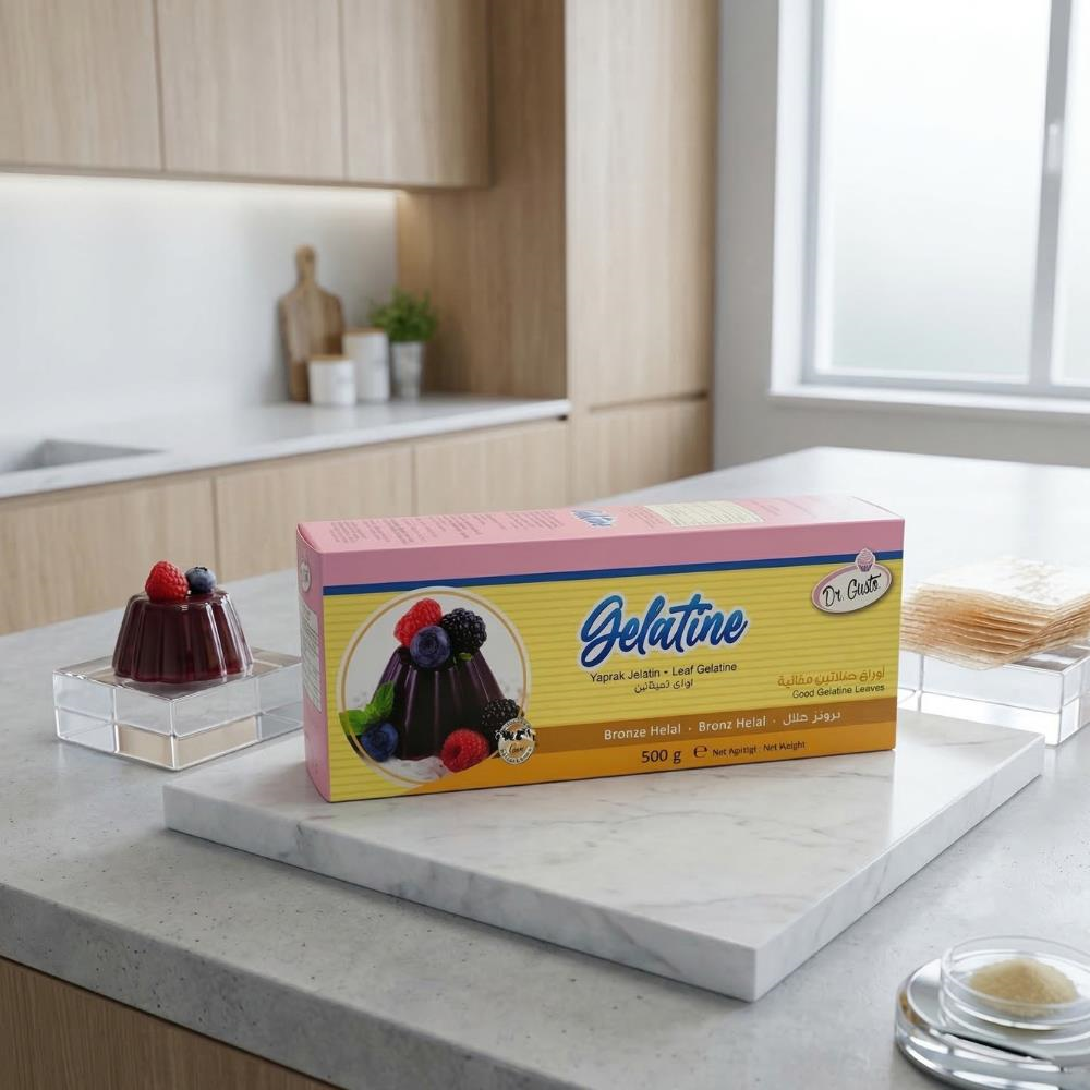 Dr. Gusto Yaprak Jelatin 500 gr Helal Sertifikalı