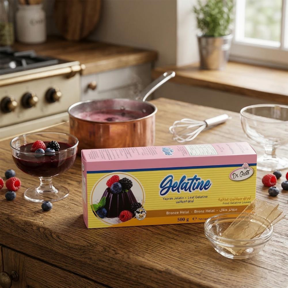 Dr. Gusto Yaprak Jelatin 500 gr Helal Sertifikalı