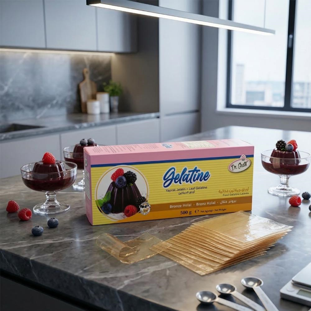 Dr. Gusto Yaprak Jelatin 500 gr Helal Sertifikalı