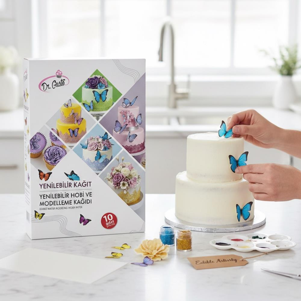 Yenilebilir Hobi ve Modelleme Kağıdı Beyaz 10 Adet – Wafer Paper