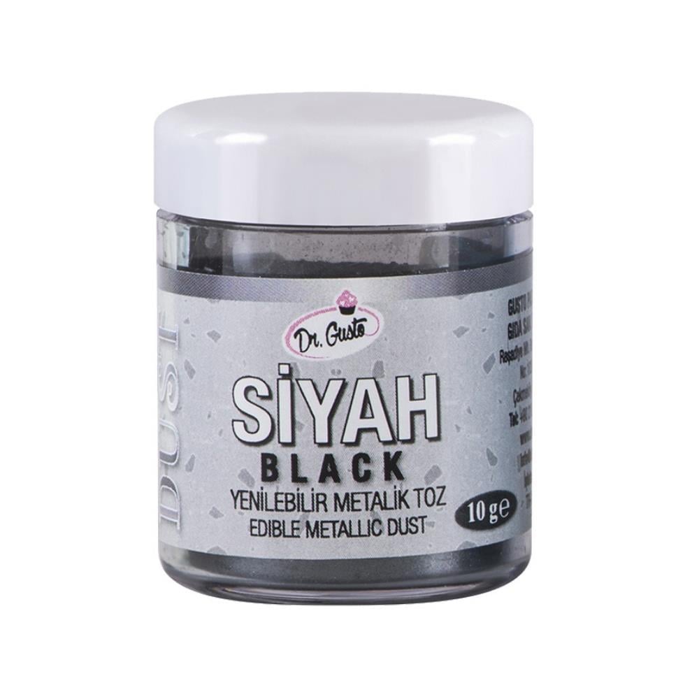 Yenilebilir Metalik Toz Siyah Boya 10 g