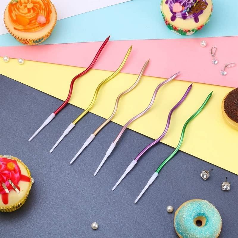 Zikzak MUM Karışık Renkli 15 cm 6 Lı renkler(gold, mor,rose gold yeşil,bordo,bakır)
