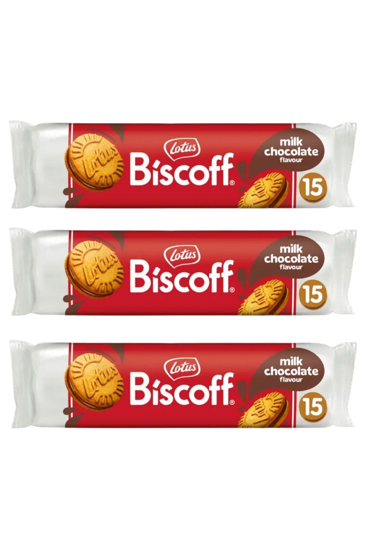 LotusBiscoff Çikolata Kremalı Sandviç Bisküvi 150 Gr X 3 Adet