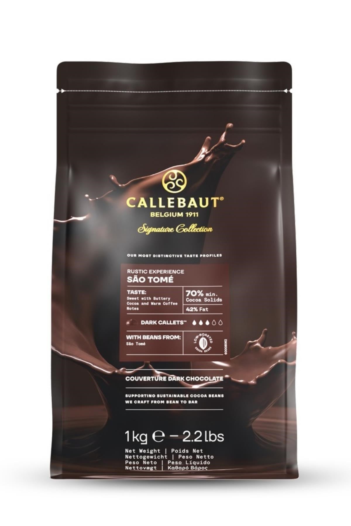 Callebaut Signature Collection Rustic São Tomé Bitter Çikolata 1 Kg