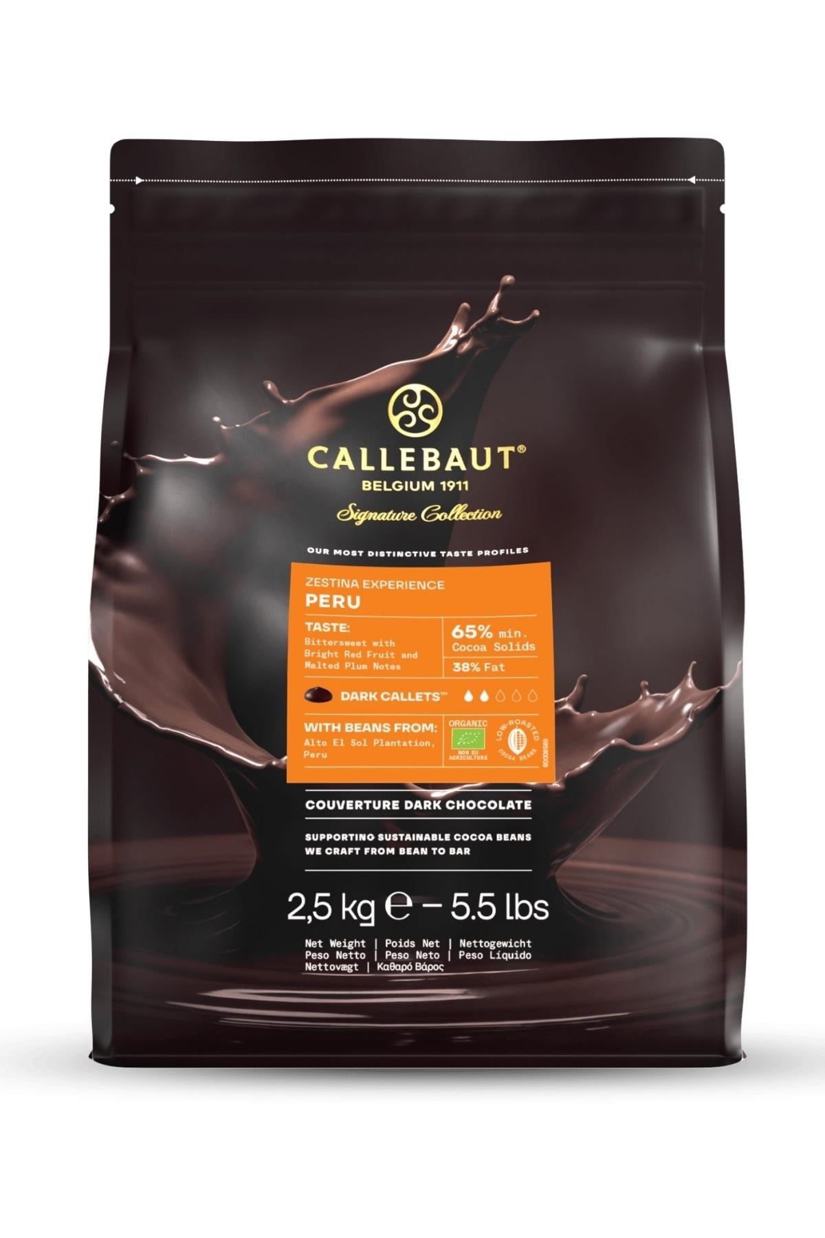 Callebaut Signature Collection Zestina Peru Bitter Çikolata 2,5 Kg